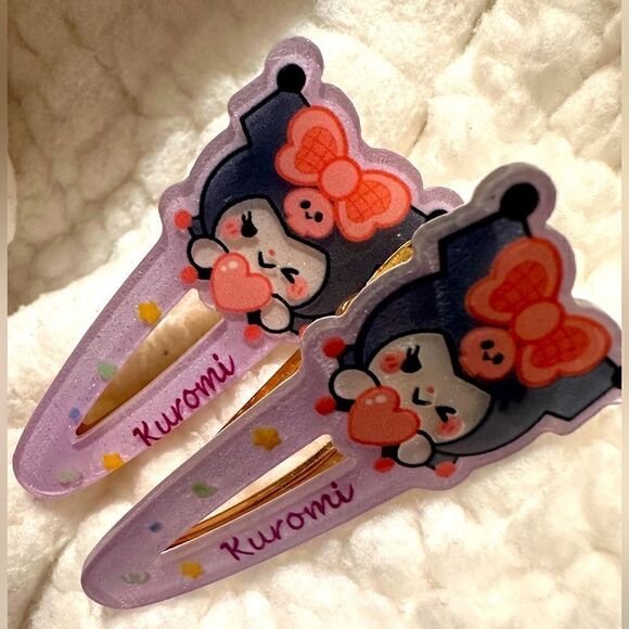 New Sanrio Kuromi Hair Accessories – 2 pcs Hair Clips - Picture 11 of 16